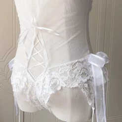 [Handmade Lingeries] Dream In Swan Feather Body Lingerie New Arrivals
