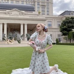 Peiliee Shop X Chic Memories [Exclusive To PeilieeShop ] Oil Painting Girls Dress