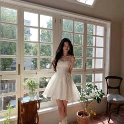 Mummy Cat [Sweden Warehouse] Silky Moonlight Mini Dress