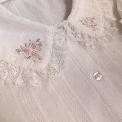 RIBERRY [Petite] Flowers And Summer Floral Cotton Shirt