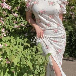 Basic Fashion Last Chance [Sweden Warehouse] Sunset Flowers Floral Dress