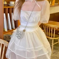 Arilf New Arrivals Minty Cloud Mini Dress Set