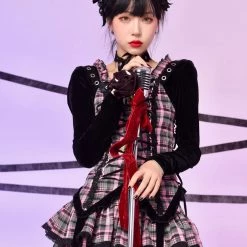 [Evil Tooth] Evil Flowery Girl Punk Dress Set