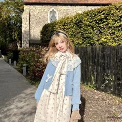 New Arrivals [Arilf] Baby Blue Doll Cardigan