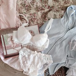 Japanese Lingerie Angel Ribbon For Stars And Roses Bra Set 56 Japanese Lingerie Angel Ribbon For Stars And Roses Bra Set