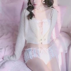 Peiliee Design New Arrivals [2020 New Version] The Snow Angel Lingerie Set