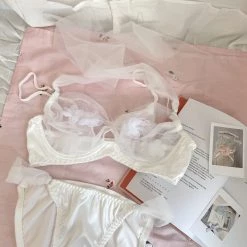 Japanese Lingeire [Basic] Flower Fairy Bralette Set New Arrivals