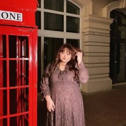 DAJUN [Curve Beauty] Roma Holidays Lace Vintage Dress New Arrivals