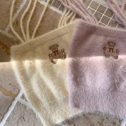 RIBERRY [Basic] Bear And You Faux Fur Top