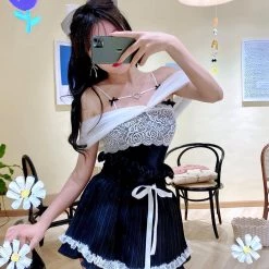 Summer Joy [Premium Selected] Princess Lace Shoulder Vest (Designer SJ)