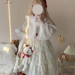 Sleep Doll [Pre-order] Snow Angel Dress Set With Cape Summer 2022