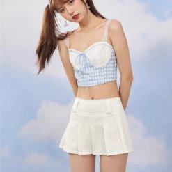 Like A Little Bird Blue Gingham Top (Brand Mummy Cat) New Arrivals