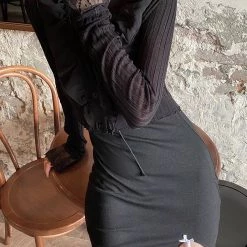 Arilf [Last Chancf] Goth Doll Mini Dress New Arrivals