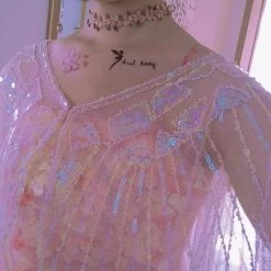 Peiliee Shop Mermaid Shell Handmade Sparkling Outer