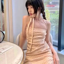 Peiliee Shop X Arilf [Sweden Warehouse] Bambi Poka Mini Dress