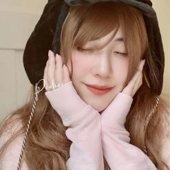 Nakiss New Arrivals Devil Doll Baseball Cap Faux Fur