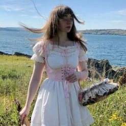 Basic Fashion [Basic] Pastel Garden Dream Pink Corset