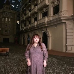 DAJUN [Curve Beauty] Roma Holidays Lace Vintage Dress New Arrivals