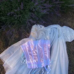 Peiliee Studio [Sweden] Lavender Dreams Handmade Satin Corset