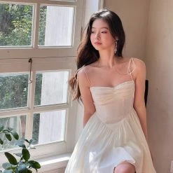 Mummy Cat [Sweden Warehouse] Silky Moonlight Mini Dress