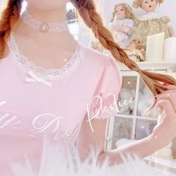 Peiliee Shop [Peiliee 3 Years Anniversary] Min Sötnos Sweet Babydoll (babygirl) Larme Cotton Top New Arrivals