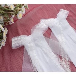 Peiliee Shop Long Ribbon Dream Handmade Lace Socks