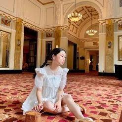 My Ghost Cupid’s Heart Vintage Lace Cotton Dress New Arrivals