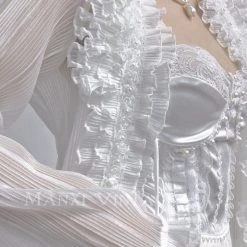 MANXI VINTAGE Butterfly Glaze Corset With Bones New Arrivals