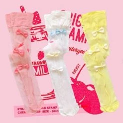 Peiliee Shop Lovely Dolly Ribbon Girl Stocking New Arrivals