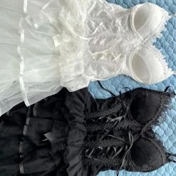 Peiliee Shop [Basic] Rosen Season Corset Dress Set New Arrivals