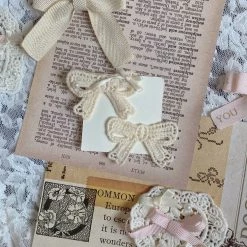 Peiliee Shop New Arrivals [Handmade] French Lace Ribbon Doll Hairpin