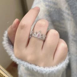 RAN Handmade Jewelry Princess Angela Crown Silver Ring Summer 2022