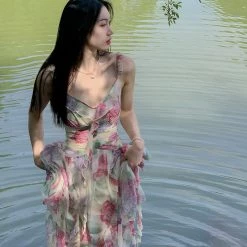 Vintage Inspired Flower Fairy Floral Dress