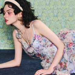 [Unosa] The Blossom Garden Bodycon Mini Dress New Arrivals