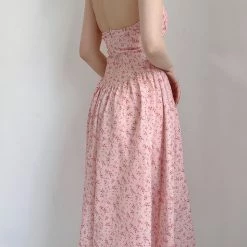 Vintage Inspired Cherry Blossom Floral Dress Gown
