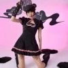 Summer 2022 [Evil Tooth] Chinese Sweetheart Goth Princess Qipao Style Dress