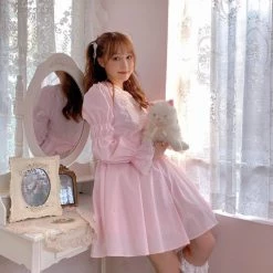 Milk Tooth Kitty In My Basket Babydoll Dress