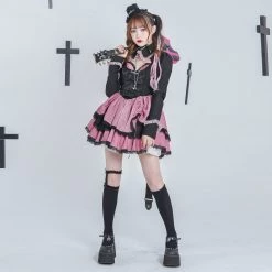 [Evil Tooth] Poker Spades Girl Short Cardigan Coat