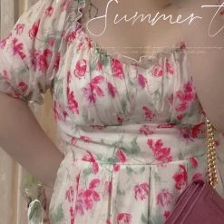 DAJUN Rose Story Floral Dress