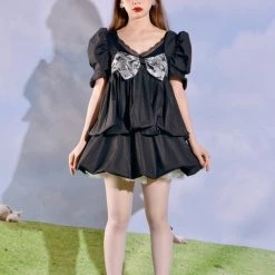 SEC-FLY New Arrivals The Dark Garden Mini Dress