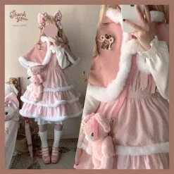 Sleep Doll [Pre-order] Snow Angel Dress Set With Cape Summer 2022