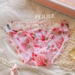 Miss KIKI New Arrivals (Curve Size Included) Strawberry Garden Bra Set [Premium Selected Japanese Brand]