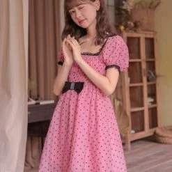 12 Studio Raspberry Chocolate Cake Vintage Dress