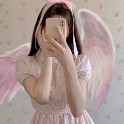 Love You ❤️ So Much [Premium Selected] Midsummer Night Dream Babydoll Satin Dress