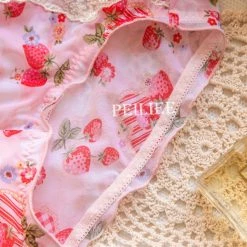 Miss KIKI New Arrivals (Curve Size Included) Strawberry Garden Bra Set [Premium Selected Japanese Brand]