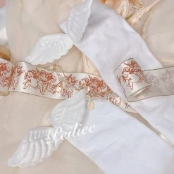 Peiliee Shop New Arrivals [Basic] Angel Wing Socks