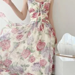 Vintage Inspired Flower Fairy Floral Dress