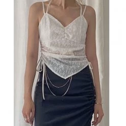 New Arrivals [Premium Selected] Time Will Tell Lace Floral Crop Top