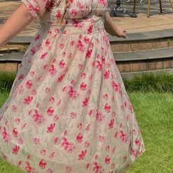 DAJUN Rose Story Floral Dress