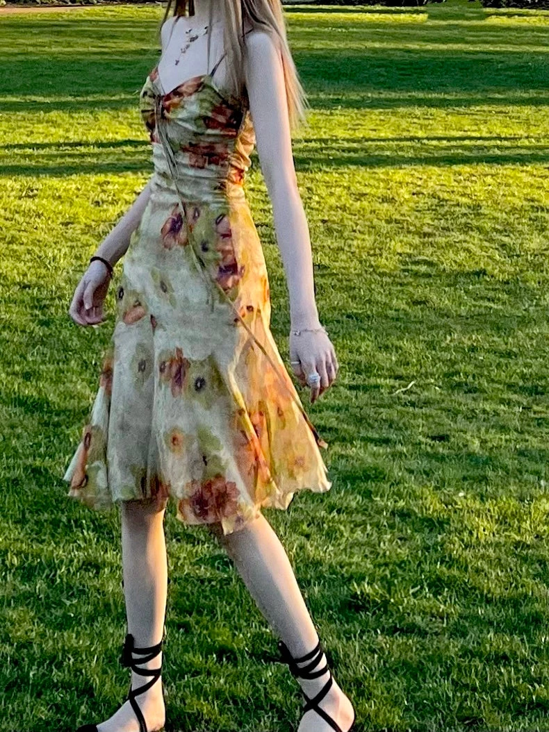 Arilf Pomegranate Flower Sea Floral Dress 12 Arilf Pomegranate Flower Sea Floral Dress